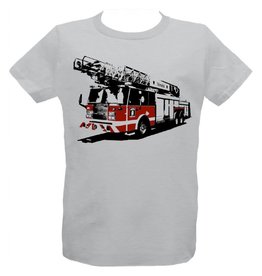 Tresnormale T-shirt Enfant Tresnormale Camion de pompier de Montréal Gris Chiné
