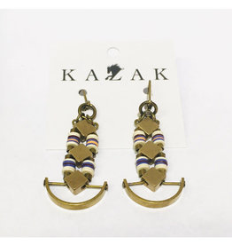 Kazak Boucles d'oreilles Tianjin PE21 Kazak Mauve