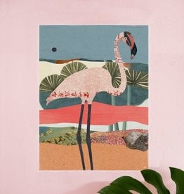 DRÉA Collage Affiche 8.5X11 Dréa Collage Flamingo
