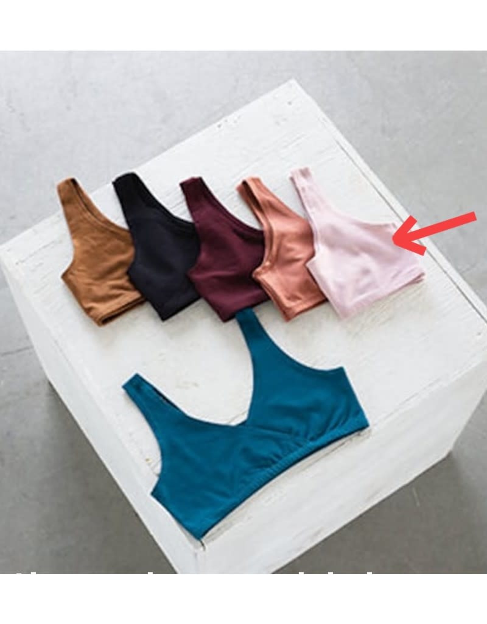 Eve Lavoie Bralette croisée réversible AH2122 Ève Lavoie Rose