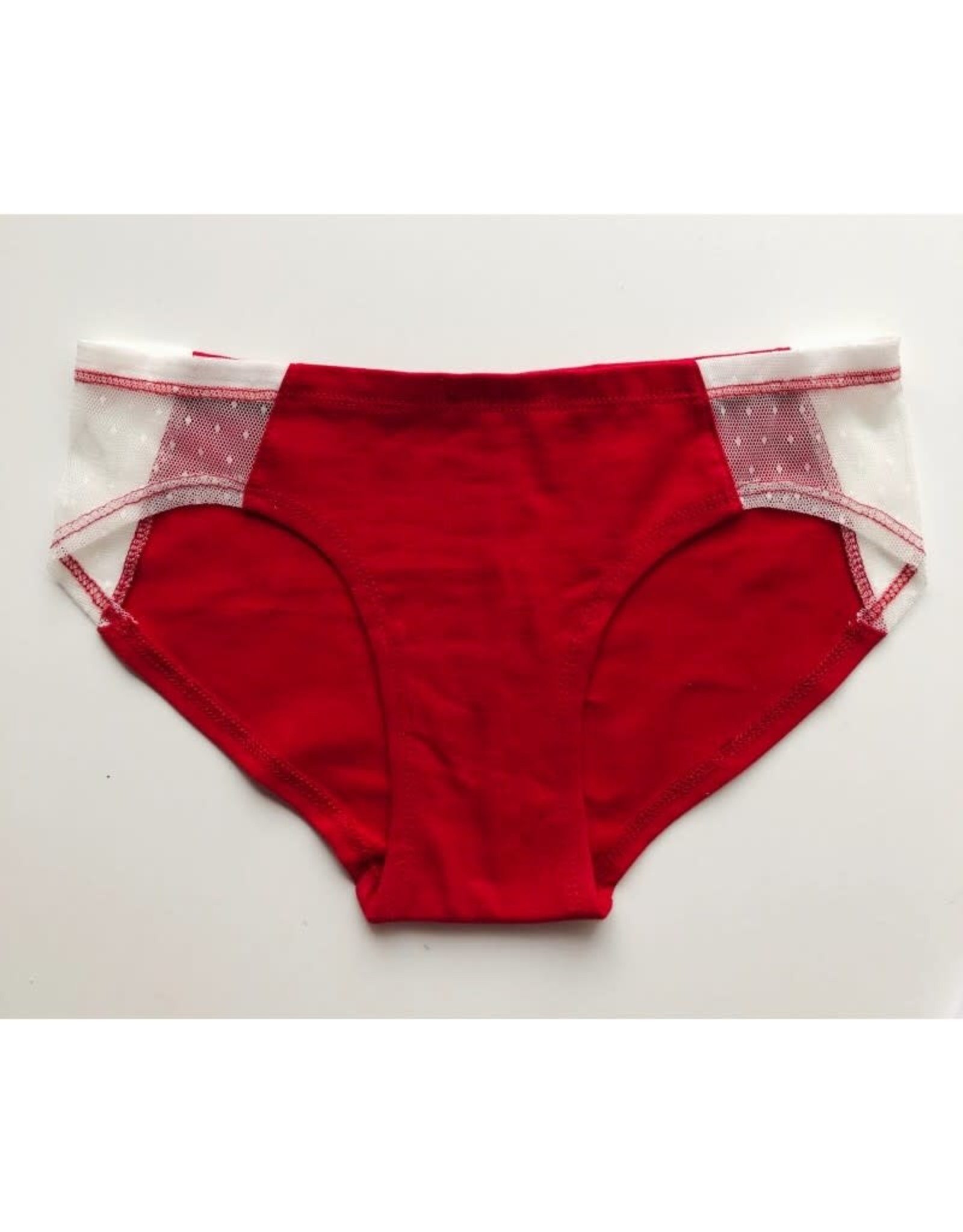 Slip femme rouge à nœud Bonprix