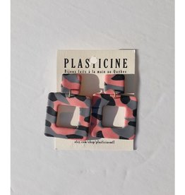 Plasticine Boucles d'oreilles Kate Plasticine Multicolore & Rose