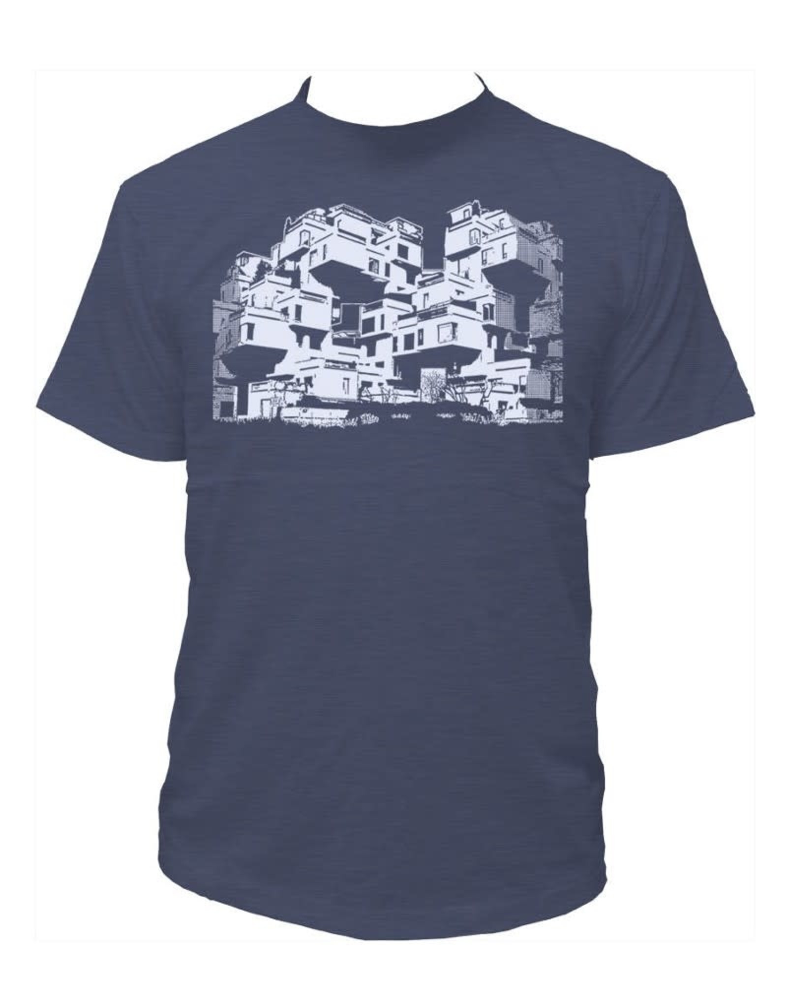 Tresnormale T-shirt Homme Tresnormale Habitat 67 Bleu marin chiné