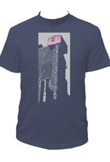 Tresnormale T-shirt Homme Tresnormale Maison Rose Bleu marin chiné