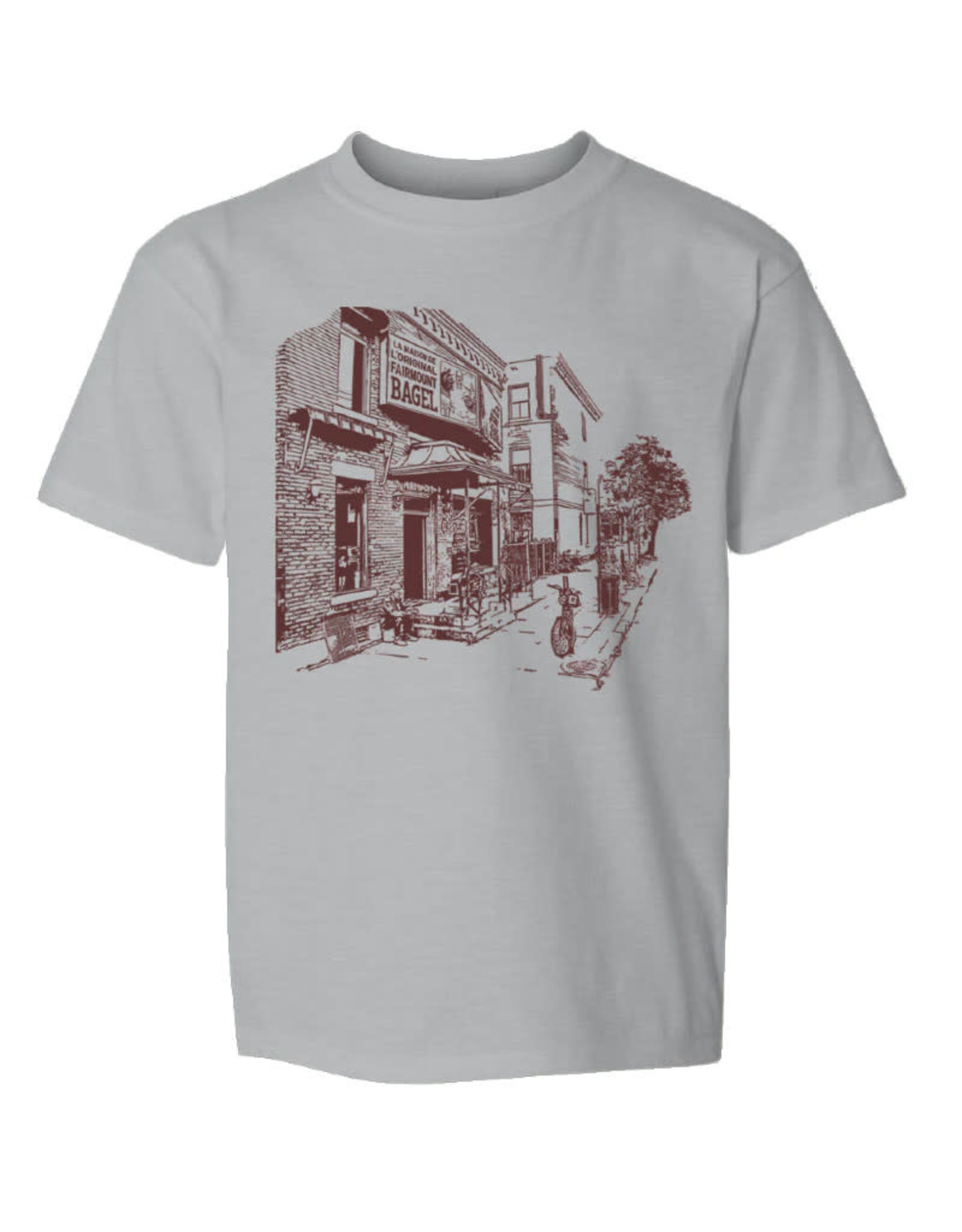 Tresnormale T-Shirt Enfant Tresnormale Avenue Fairmount Gris chiné