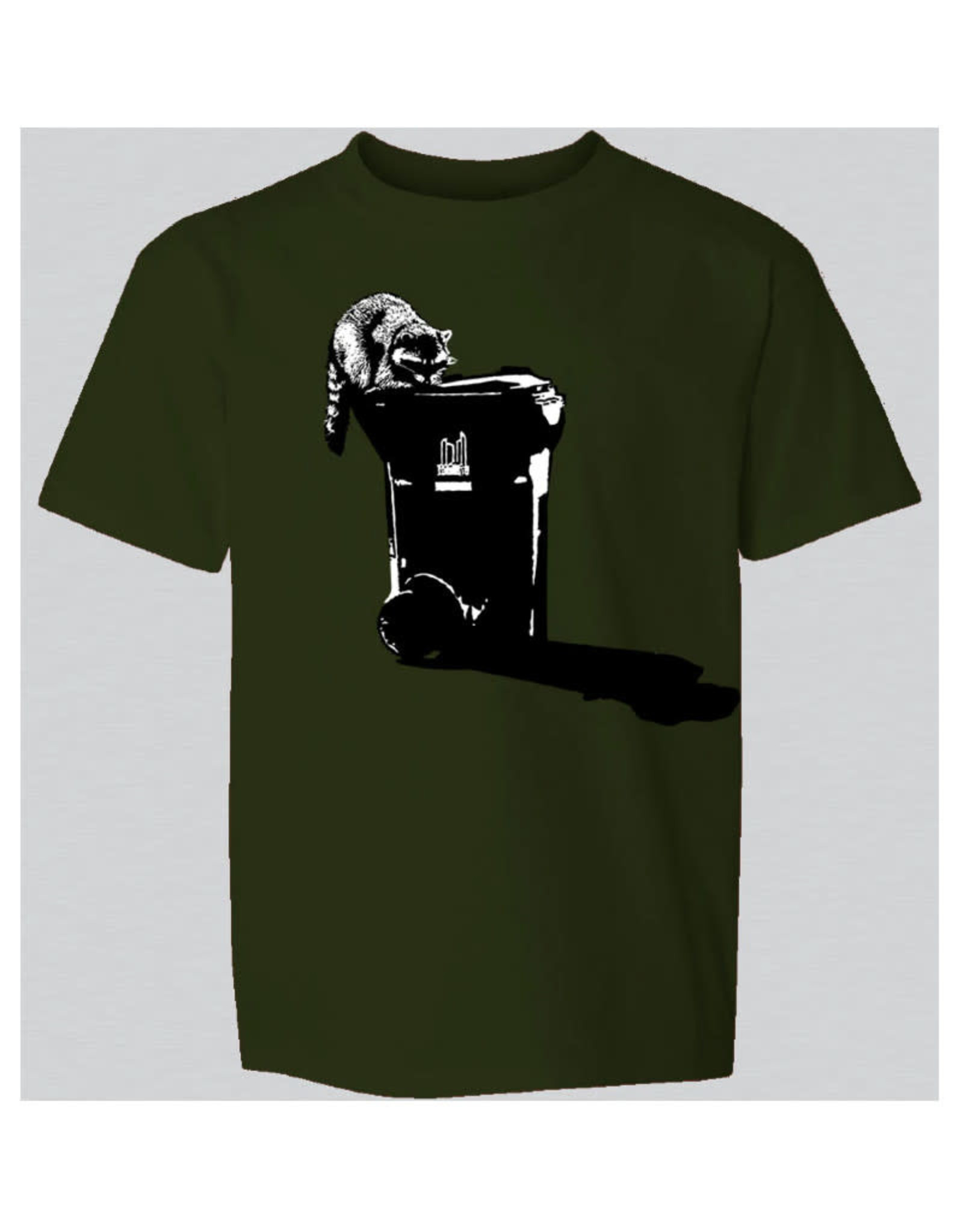 Tresnormale T-Shirt Enfant Tresnormale Raton Laveur Vert olive