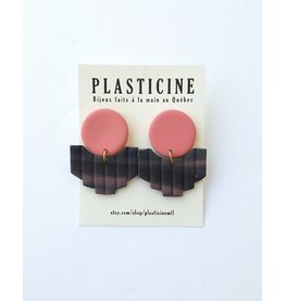 Plasticine Boucles d'oreilles Dana Plasticine Noir et corail