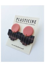 Plasticine Boucles d'oreilles Dana Plasticine Noir et corail