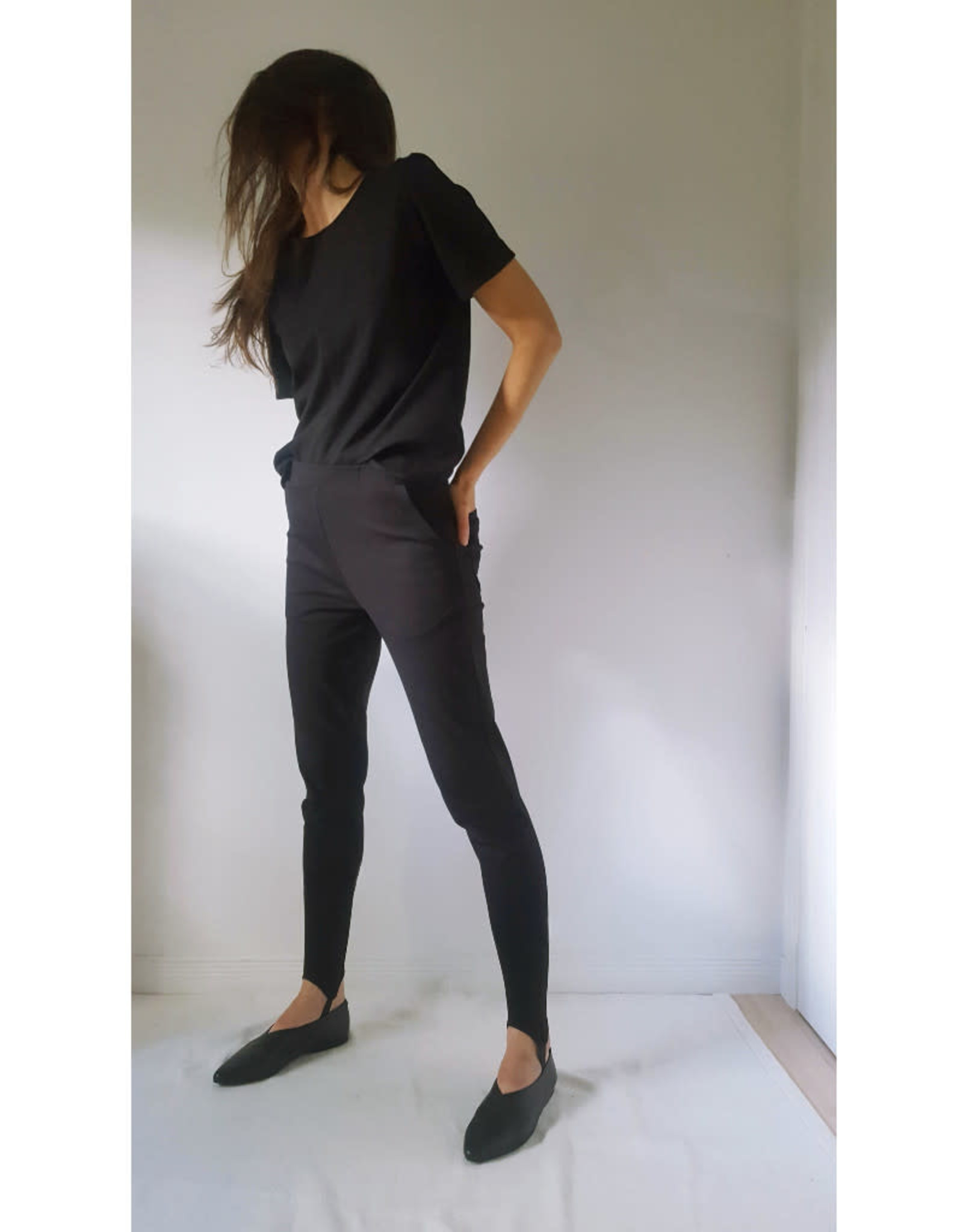 Josiane Perron Pantalon Stirrup Josiane Perron Noir