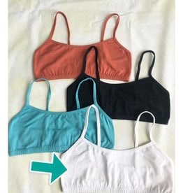 Eve Lavoie Bralette bretelle spaghetti PE22 Ève Lavoie Blanc