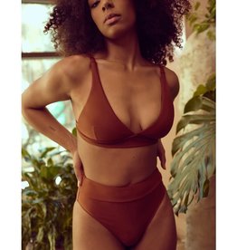 Selfish Swimwear Haut de Maillot Lauren PE22 Selfish Swimwear Chocolat