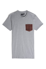 Naked and Famous Pocket Tee AH2223 Naked and Famous Brushed Vintage Heather Grey
