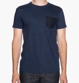 Naked and Famous Pocket Tee AH2223 Naked and Famous Kimono Arrows Navy