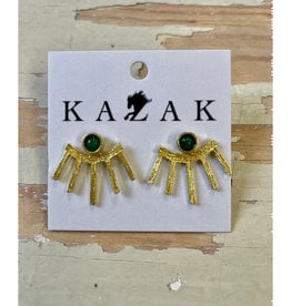 Kazak Boucles d'oreilles Ra AH2223 Kazak Vert