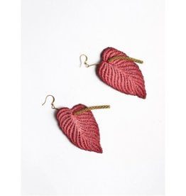 This Ilk Boucles d'oreilles Anthurium This Ilk Magenta