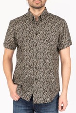 Naked and Famous Short Sleeve Easy Shirt PE23 Naked and Famous Nuts and Berry Black