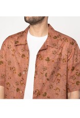 Naked and Famous Aloha Shirt PE23 Naked and Famous Flora Sketches Red