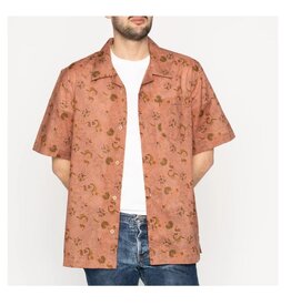 Naked and Famous Aloha Shirt PE23 Naked and Famous Flora Sketches Red