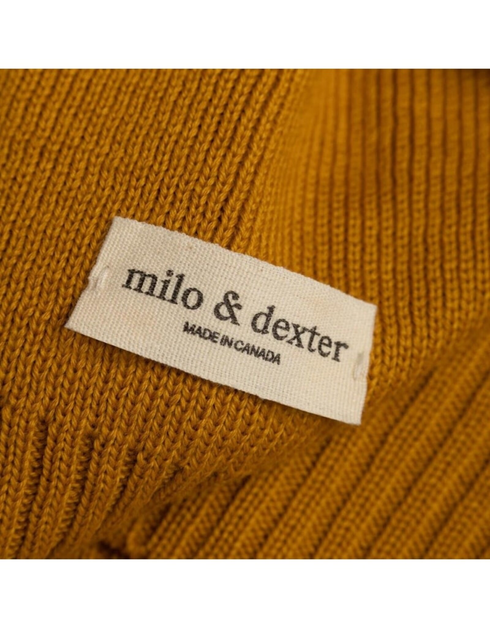 Milo & Dexter Beanie laine de Mérinos Milo & Dexter Moutarde