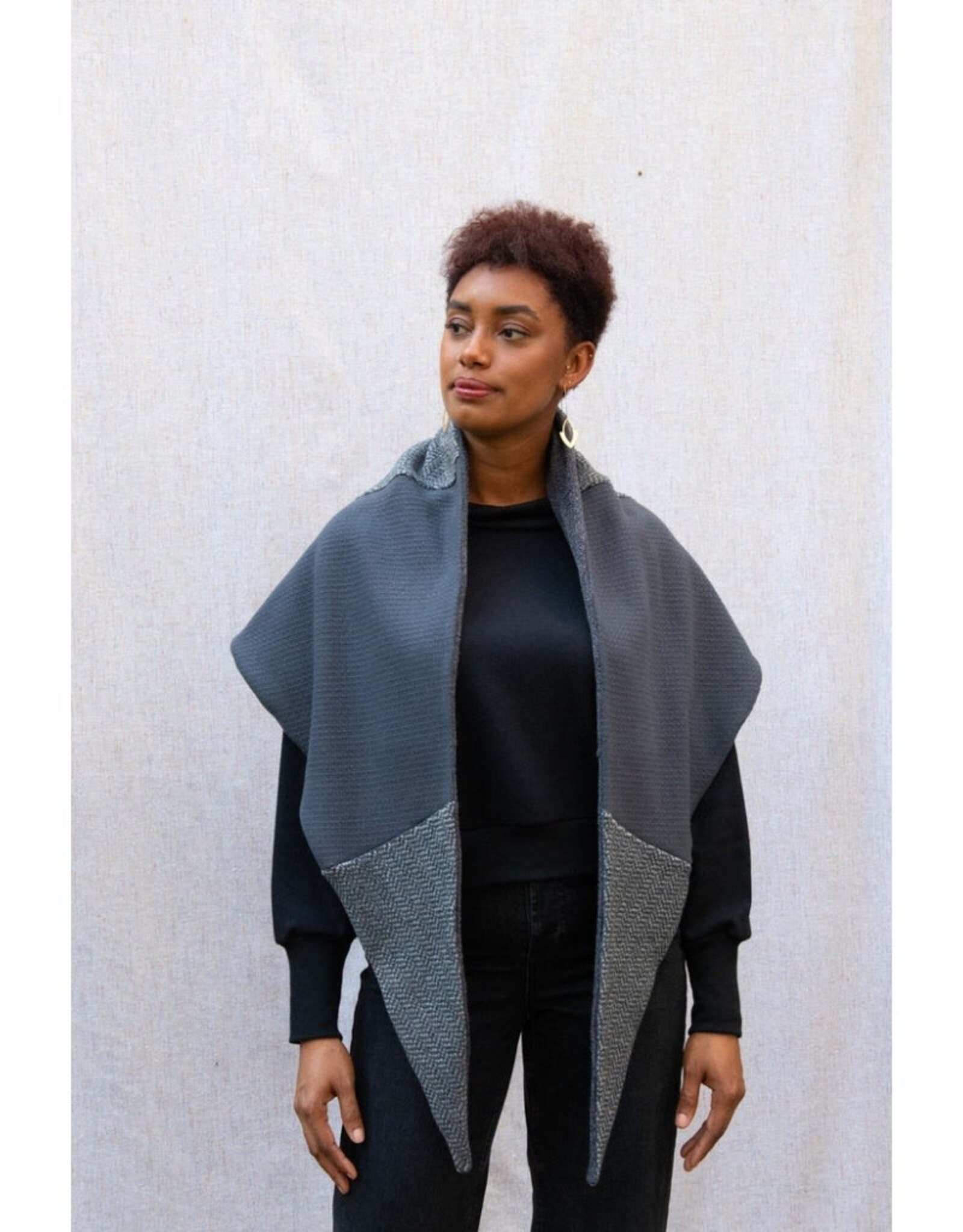 Kazak Foulard Jane Kazak Chevron gris