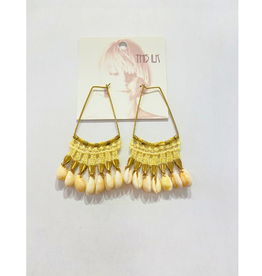 This Ilk Boucles d'oreilles Cowrie This Ilk Light Yellow