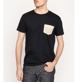 Naked and Famous Pocket Tee Black PE24 Naked and famous Bell flowers