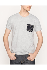 Naked and Famous Pocket Tee Heather grey PE24 Naked and famous Kimono flowers