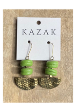 Kazak Boucles d'oreilles Centaurée Kazak Lime