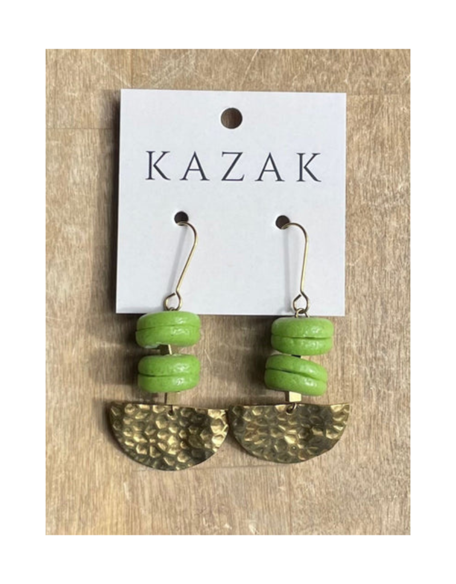 Kazak Boucles d'oreilles Centaurée Kazak Lime