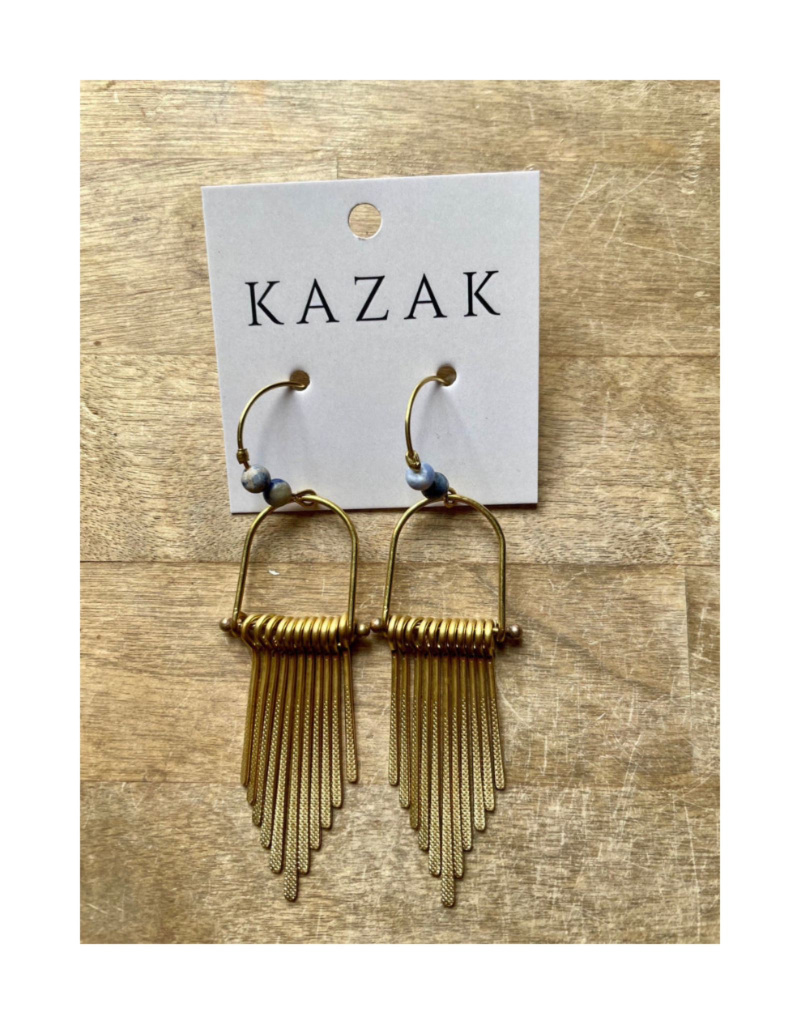 Kazak Boucles d'oreilles Ara Kazak Cyanite