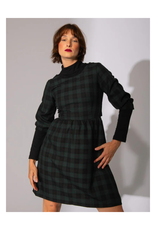 Eve Lavoie Robe Tissée Do you realize? AH2425 Eve Lavoie Tartan noir et forêt