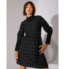 Eve Lavoie Robe Tissée Do you realize? AH2425 Eve Lavoie Tartan noir et forêt