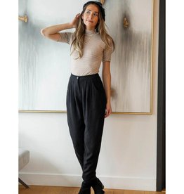 Meemoza Pantalon Maëlle AH2425 Meemoza Lin Noir