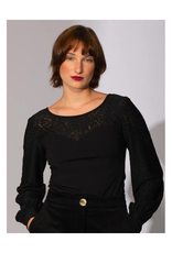 Eve Lavoie Top réversible dentelle Spike the senses AH2425 Eve Lavoie noir