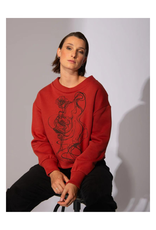 Eve Lavoie Crewneck sérigraphié Street spirit AH2425 Eve Lavoie Terracotta et fleurs