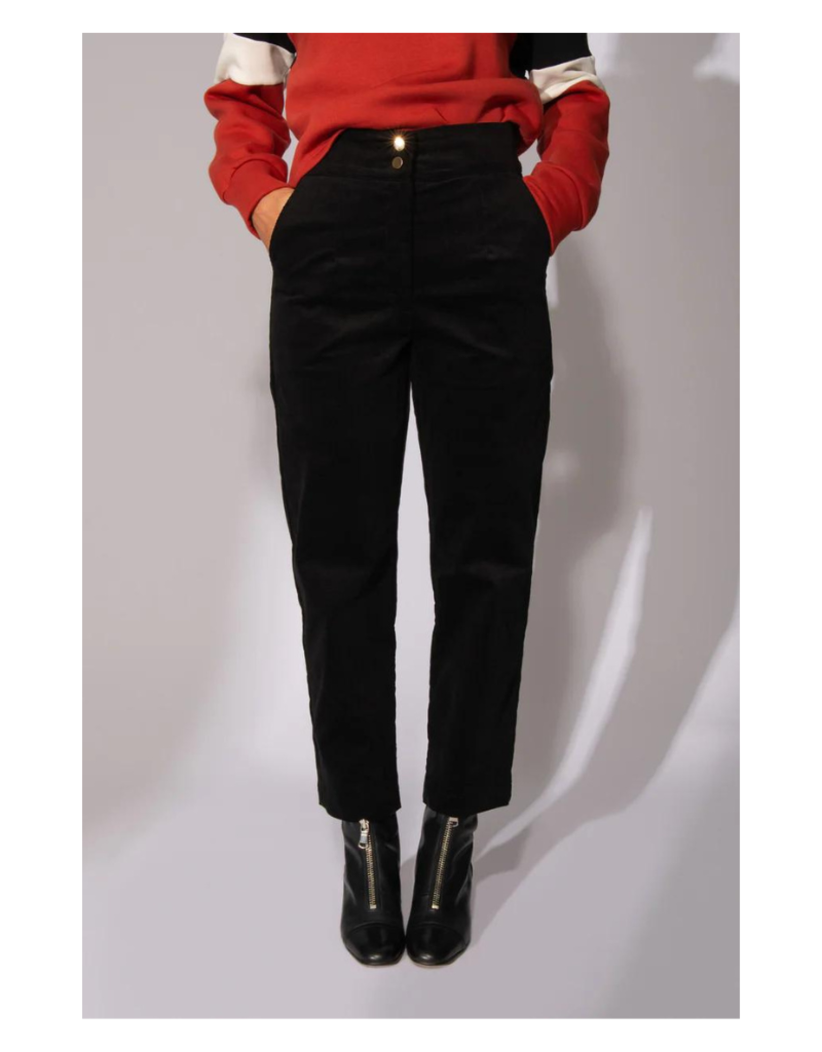 Eve Lavoie Pantalon Comin' Through AH2425 Eve Lavoie Corduroy Noir