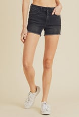 Just Black Frayed Hem Shorts