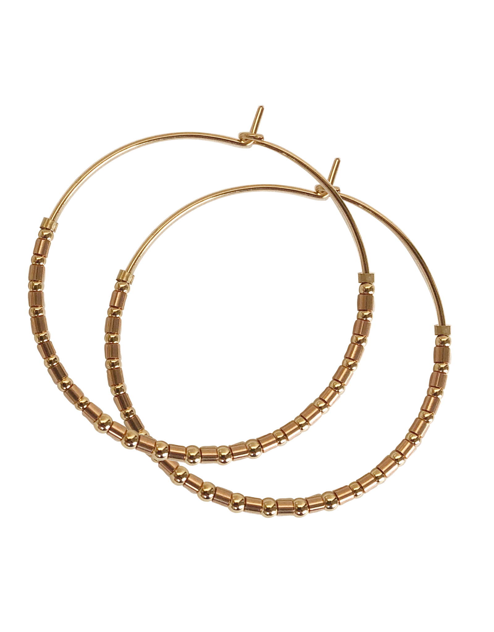 PS Gold and Rose Gold Hoops