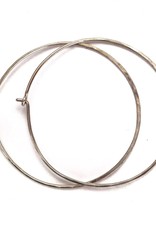 PS Sterling Silver Hoops Large