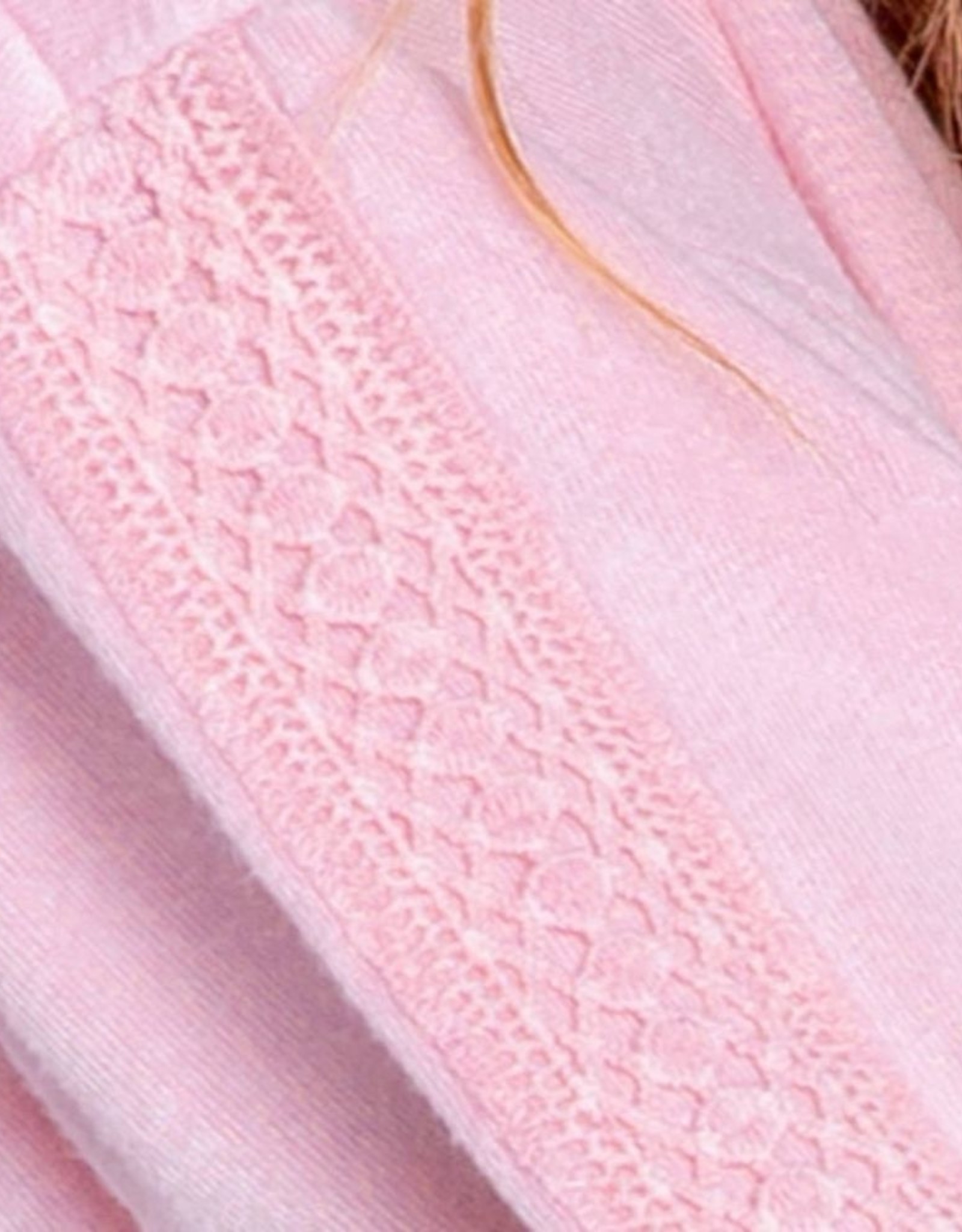 PJ Salvage Sunset Hues Crocheted Jogger Pant Pink