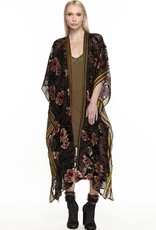 Aratta Flying Ebony Burnout Velvet Kimono