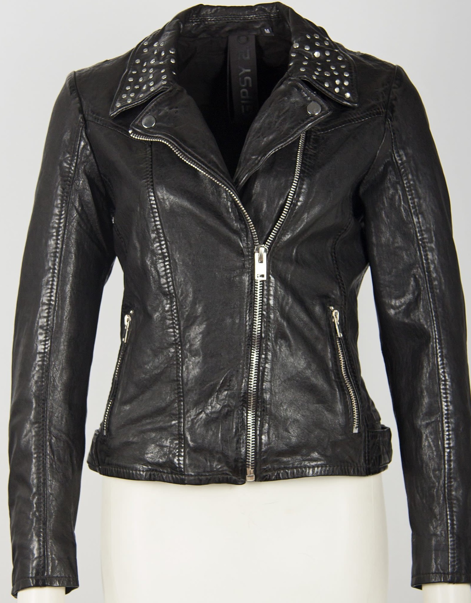 Mauritius Kaye Star Stud Leather Jacket