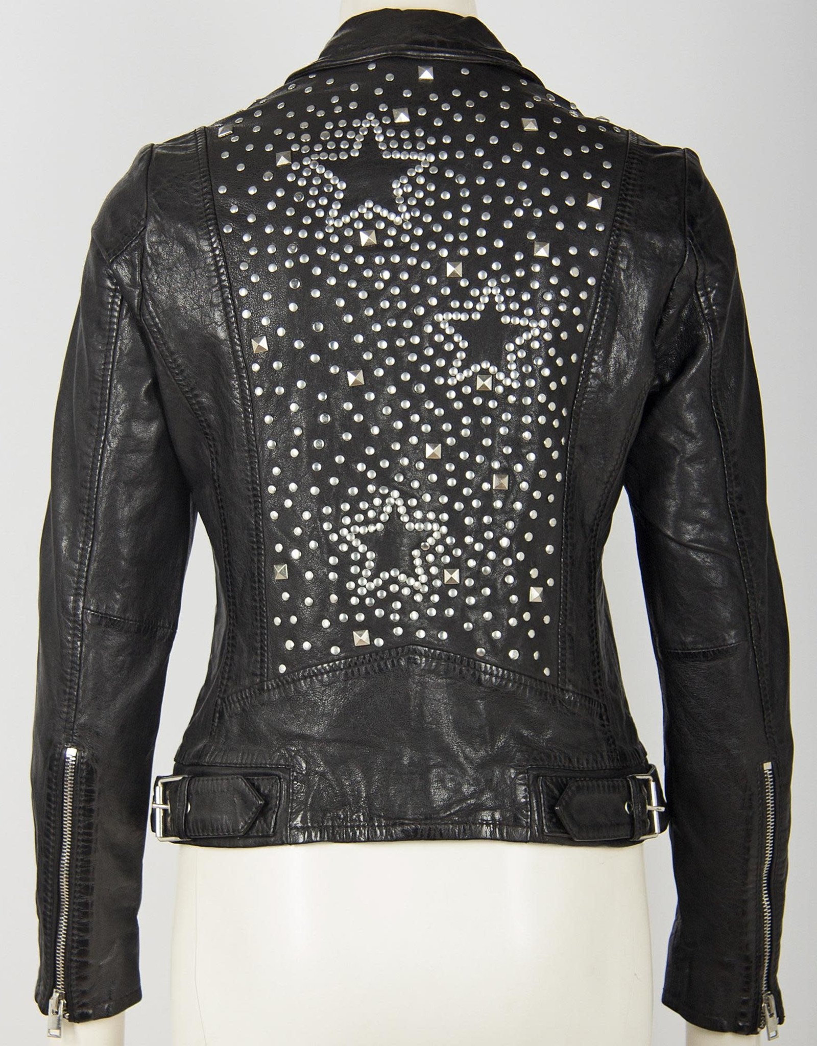 Mauritius Kaye Star Stud Leather Jacket