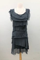 Silk Tiered Ruffle Dress