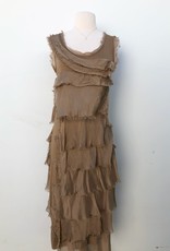 Silk Tiered Midi Dress