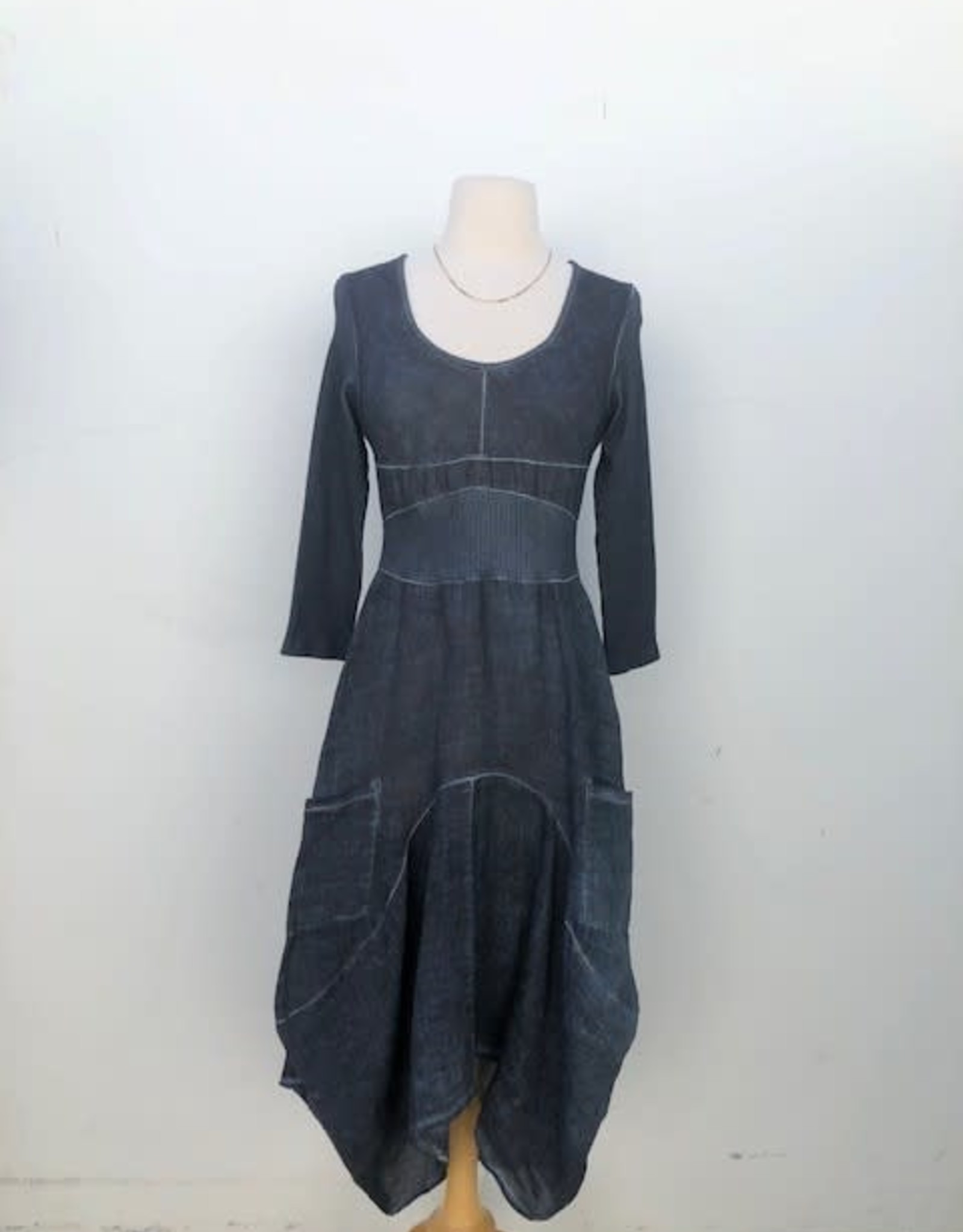 Italian Linen Dress by Inizio - Magic 3/4 sleeve