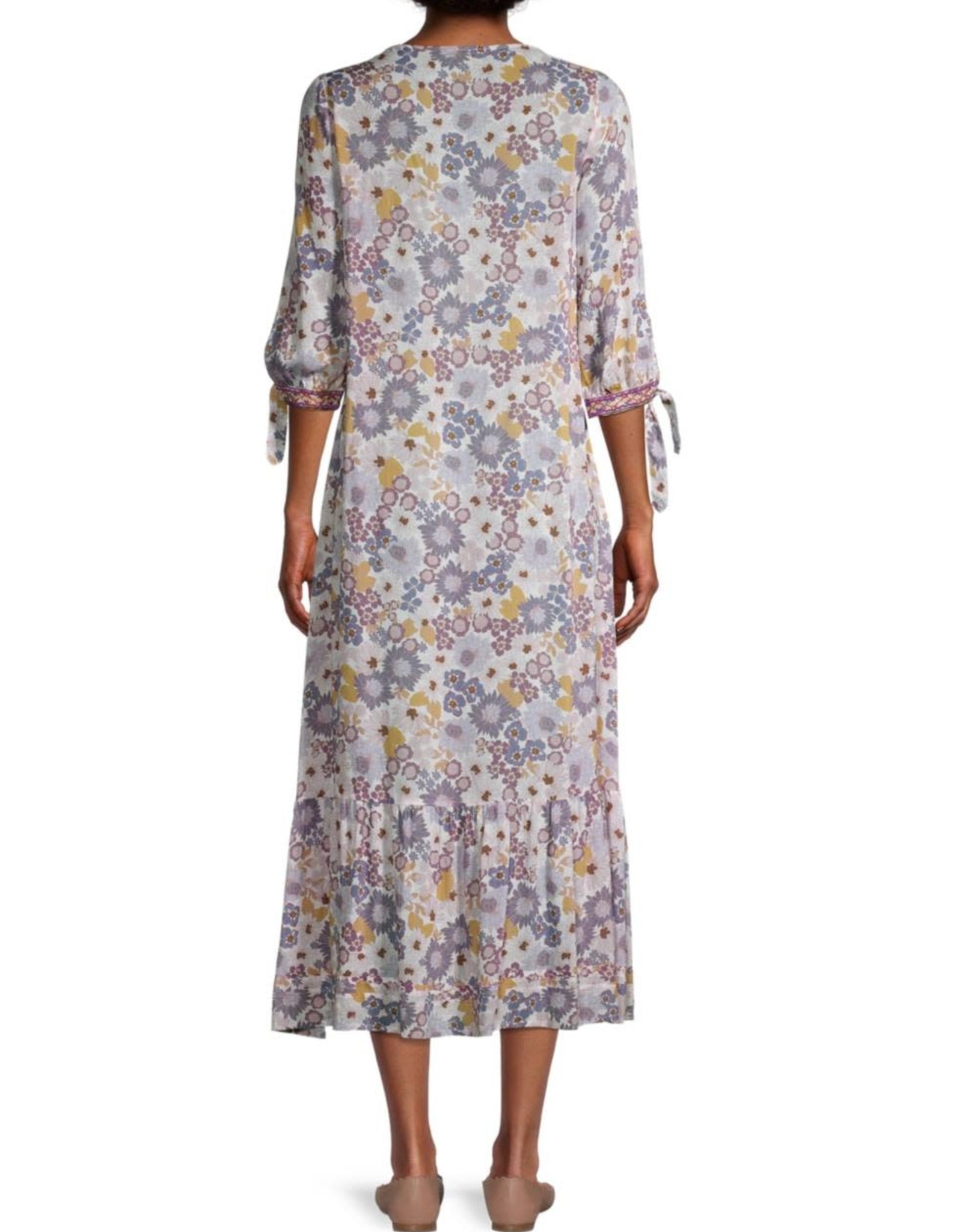 Johnny Was Dione Floral Midi Dress - Lovebird Boutique