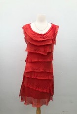 Silk Tiered Ruffle Dress