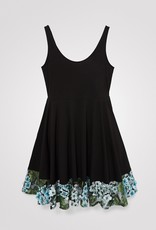 Desigual Floral Border Black Dress