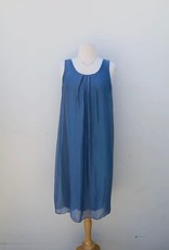 M Italy Silk Sleeveless Dress
